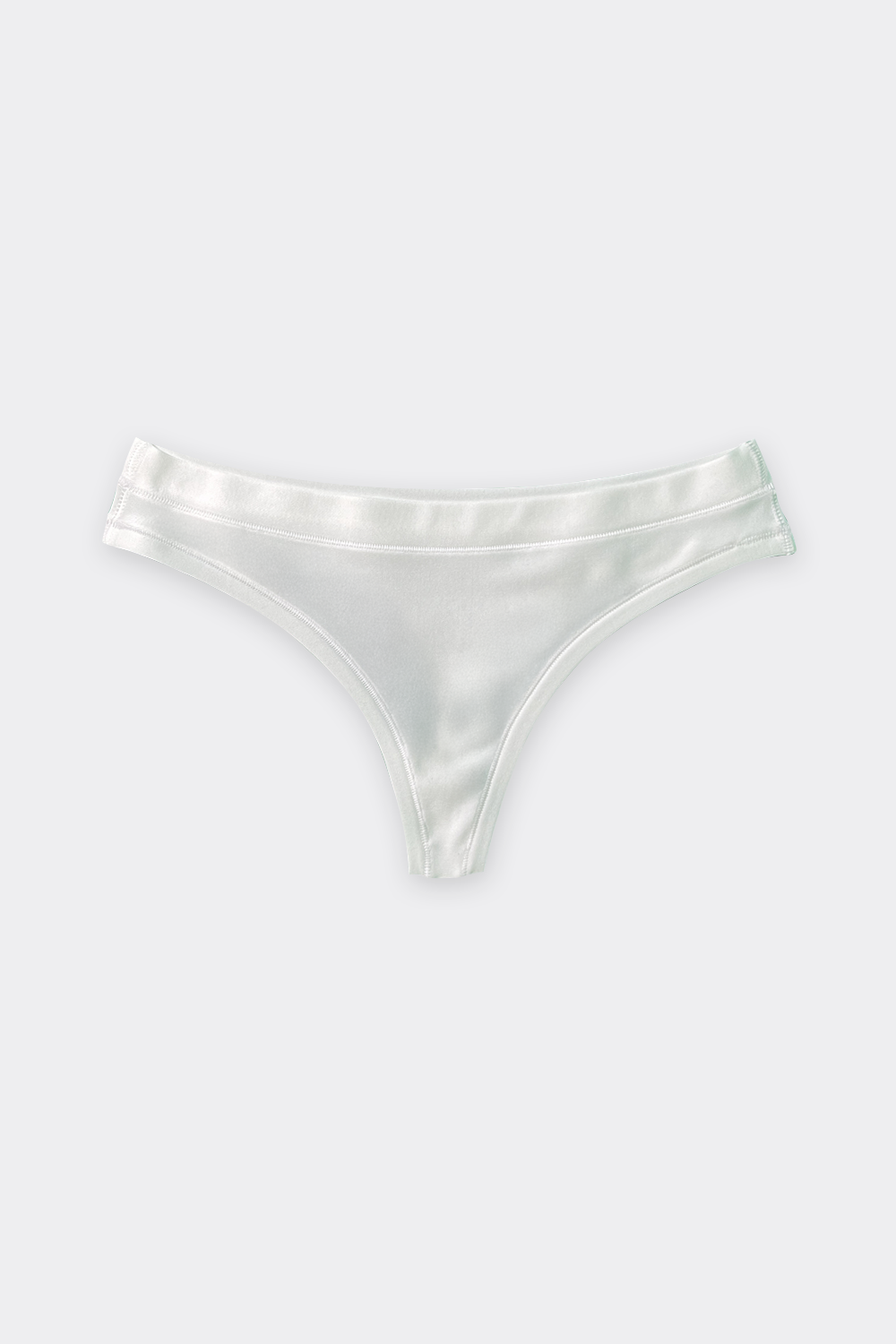 White Thong Tencel Underwear - DOKOYO