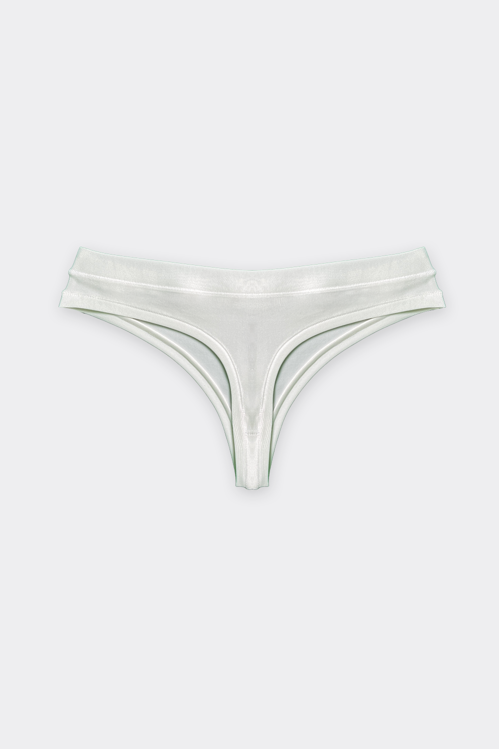 White Thong Tencel Underwear - DOKOYO
