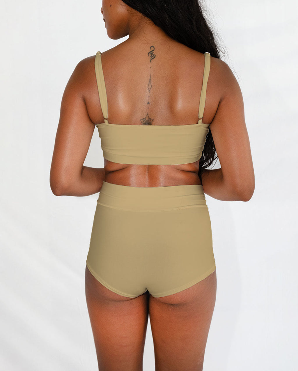 Cream Tencel Tube Bra