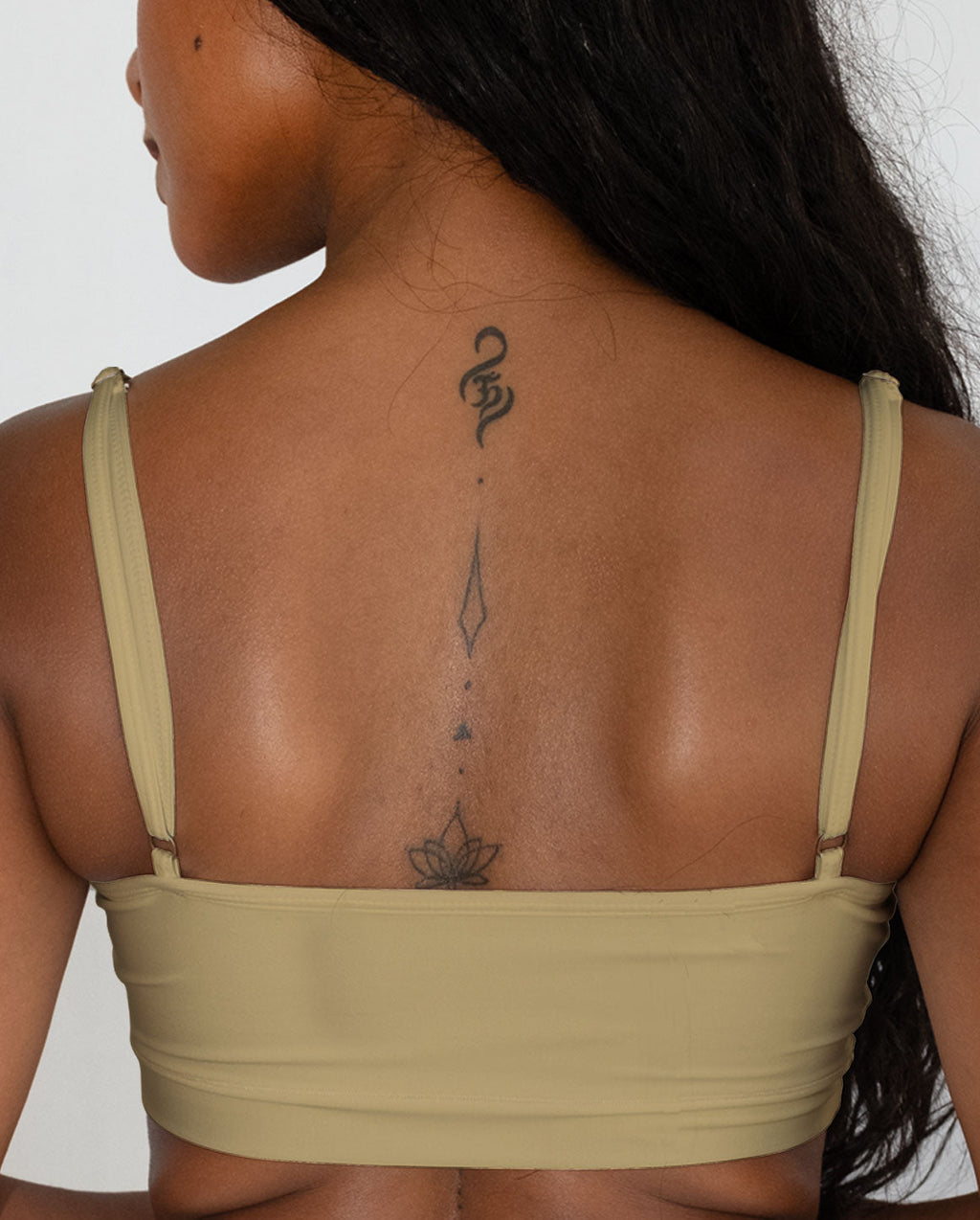 Cream Tencel Tube Bra