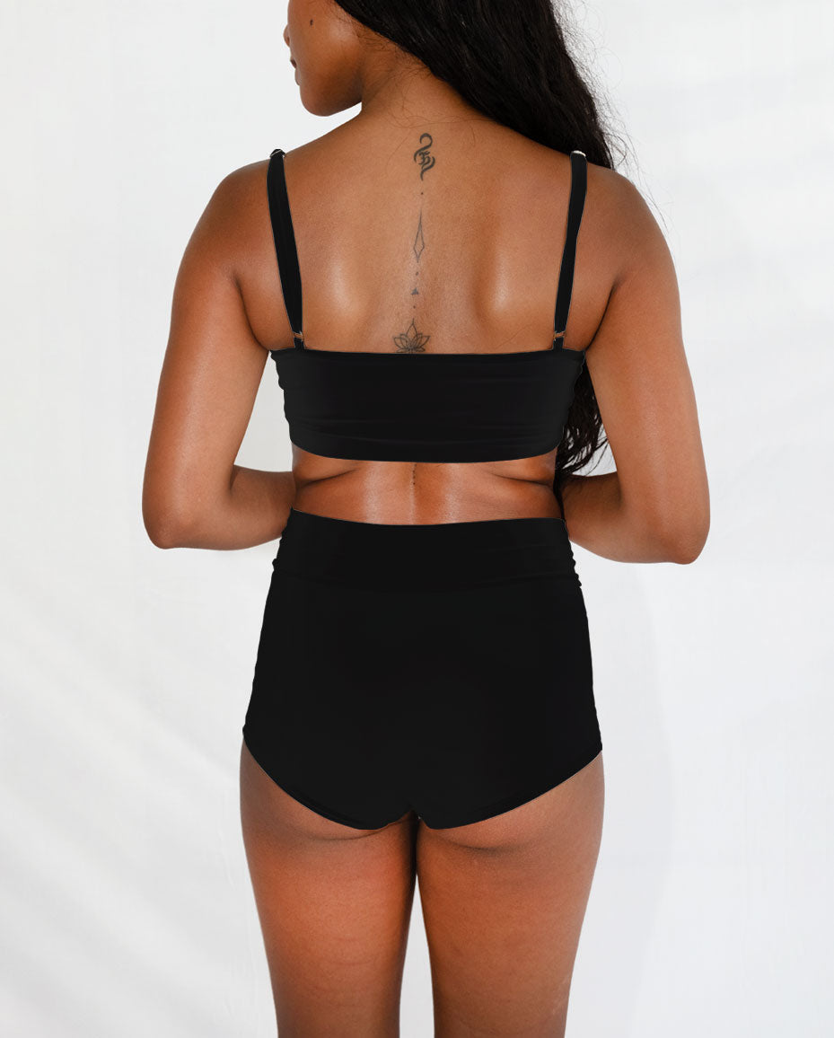 Black Tencel Tube Bra