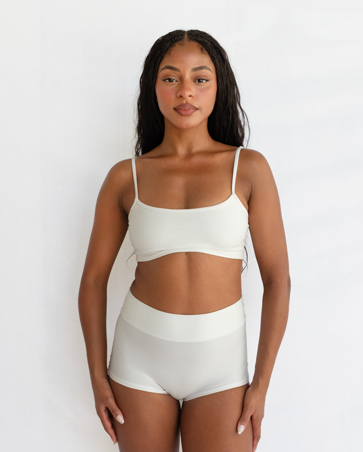 White Tencel Tube Bra